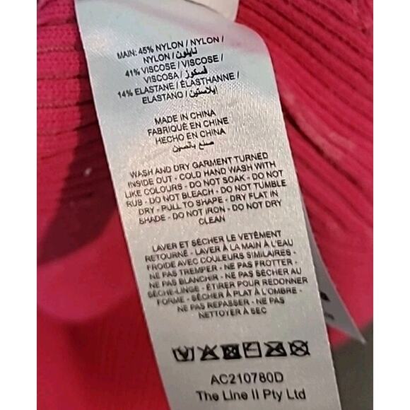 Acler Rickman Dress Sz 6 Berry Pink Ribbed Knit Midi Designer Bodycon EUC - Picture 10 of 10